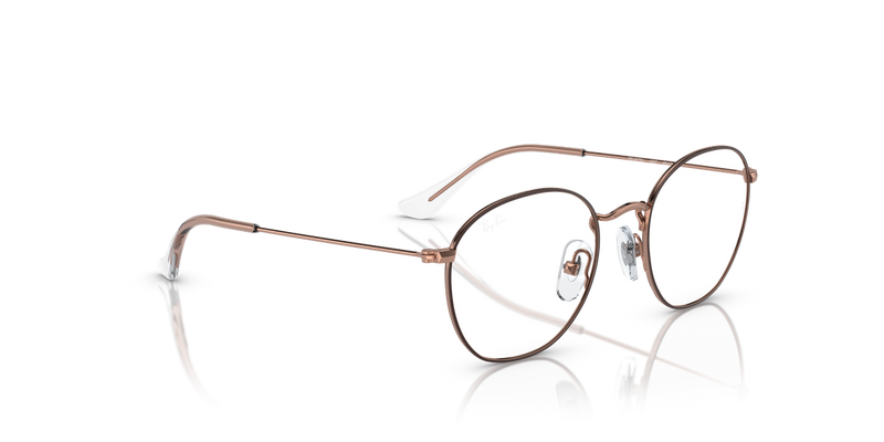 Ray-Ban Youth JUNIOR ROB in Brown On Rose Gold - Alternate View
