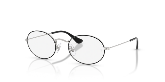 Ray-Ban Youth RY9645V - Black On Silver / Clear (4064)