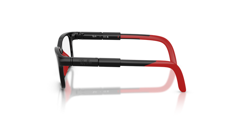 Ray-Ban Youth 0RYA1980 in Black & Red - Alternate View