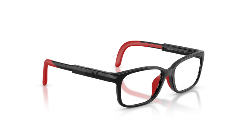 Ray-Ban Youth 0RYA1980 in Black & Red - Alternate View