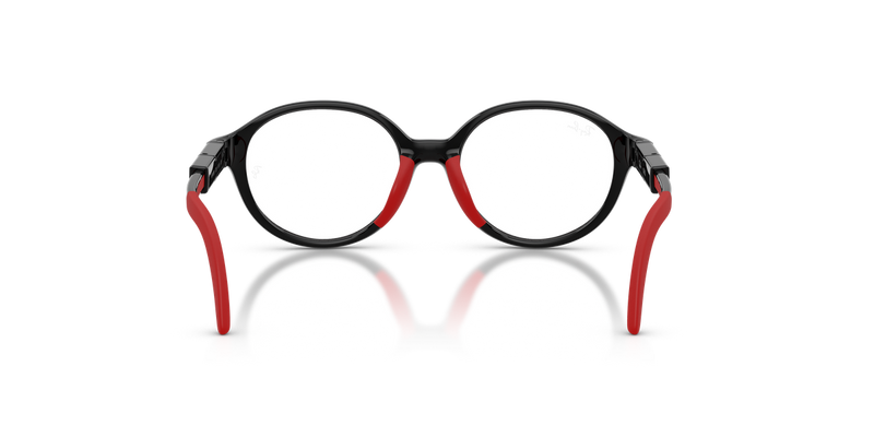 Ray-Ban Youth 0RYA1981 in Black & Red - Temple Detail