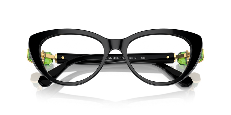 Swarovski SK2005 in Black / Demo Lens (1001) - Side View