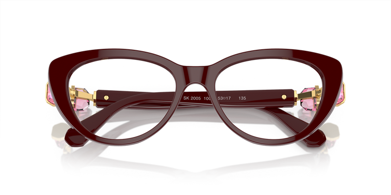 Swarovski SK2005 in Burgundy / Demo Lens (1008) - Alternate View