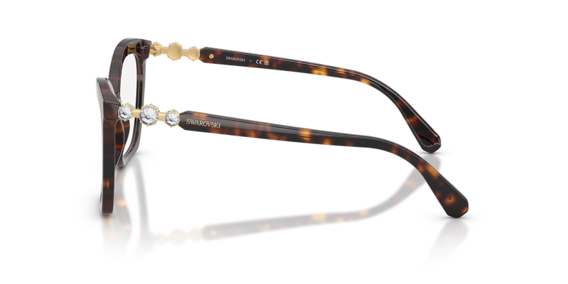 Swarovski SK2053 in Havana / Demo Lens (1002) - Back View