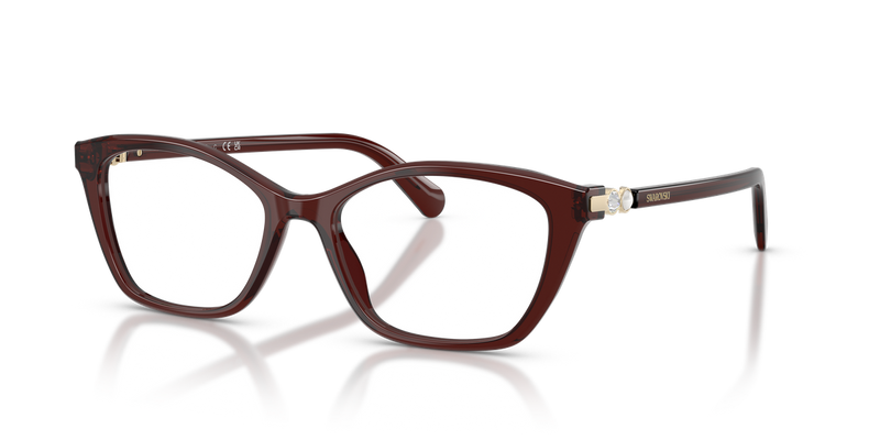 Swarovski SK2065F in Transparent Burgundy / Demo Lens (1098) - Alternate View