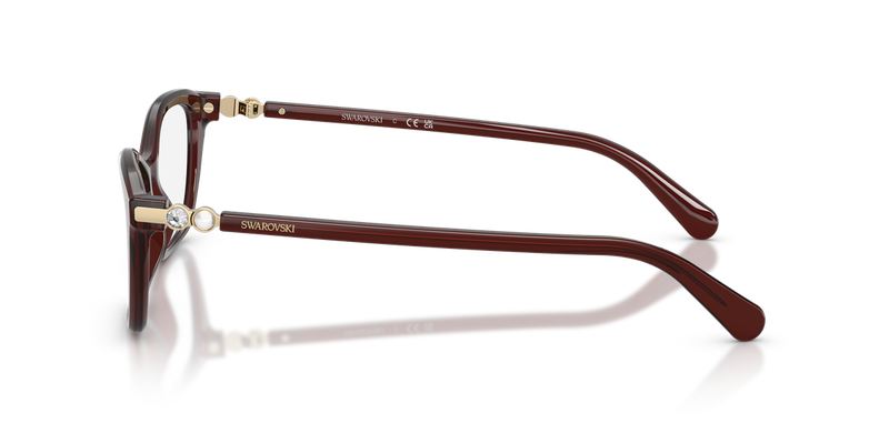 Swarovski SK2065 in Transparent Burgundy / Demo Lens (1098) - Alternate View