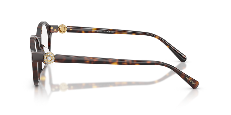 Swarovski SK2077D in Havana - Back View