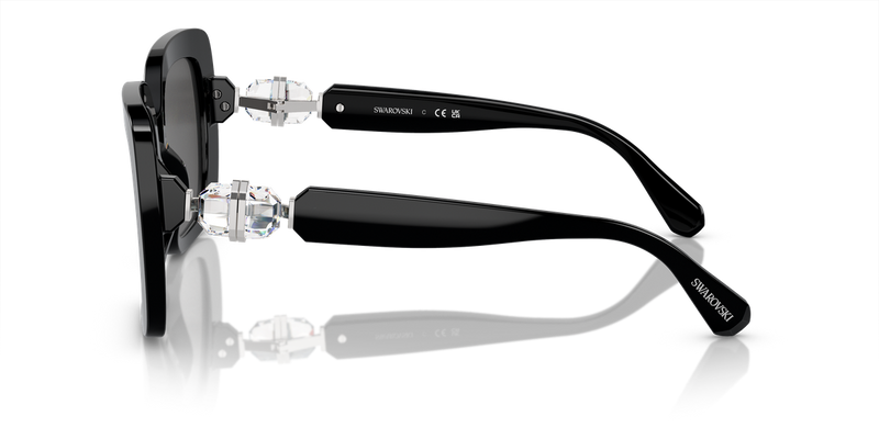 Swarovski SK6001 in Black / Dark Grey (100187) - Alternate View