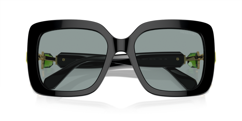Swarovski SK6001 in Black / Dark Grey (1001/1) - Side View