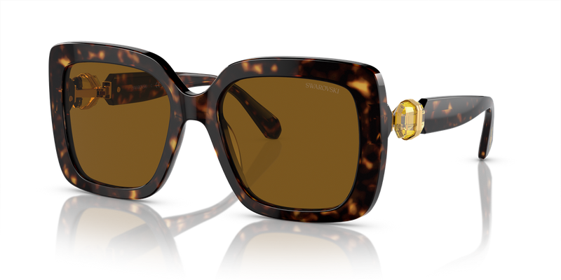 Swarovski SK6001 in Havana / Polarized Brown (100283) - Alternate View