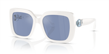 White / Light Blue Mirror Silver (100355)