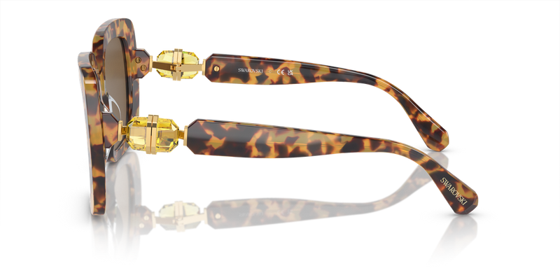 Swarovski SK6001 in Light Havana / Dark Brown (104073) - Alternate View