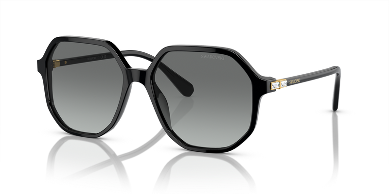 Swarovski SK6003 in Black / Grey Gradient (100111) - Front View