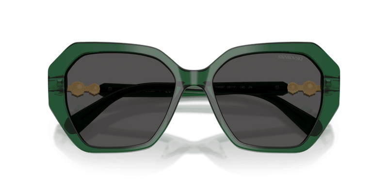 Swarovski SK6017 in Transparent Green / Dark Grey (104587) - Alternate View