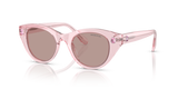 Transparent Pink / Light Purple Brown (30017N)