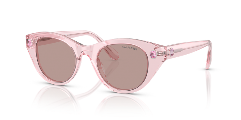 Swarovski SK6025 in Transparent Pink / Light Purple Brown (30017N) - Alternate View