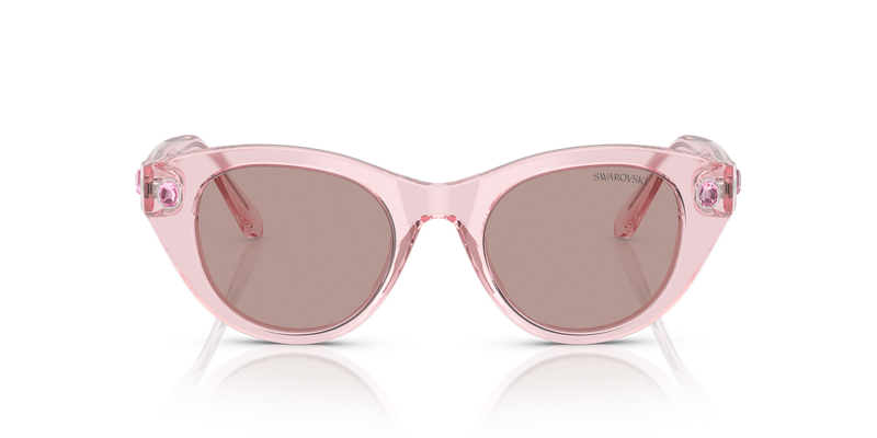 Swarovski SK6025 in Transparent Pink / Light Purple Brown (30017N) - Alternate View