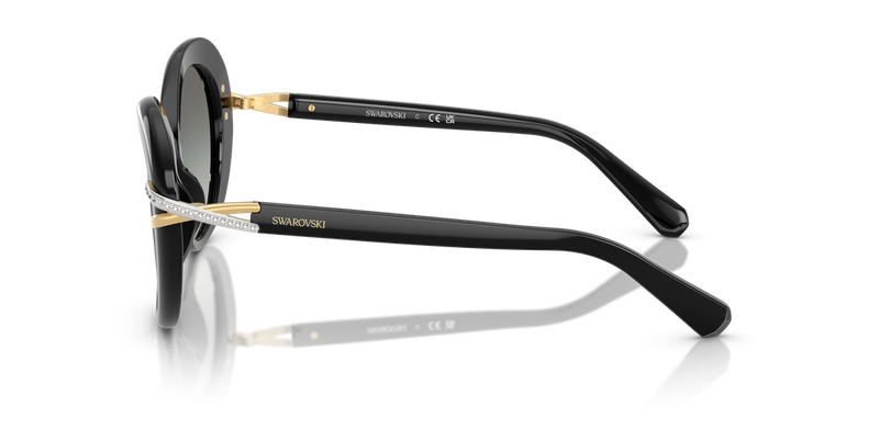 Swarovski SK6026 in Black / Grey Gradient (100111) - Back View