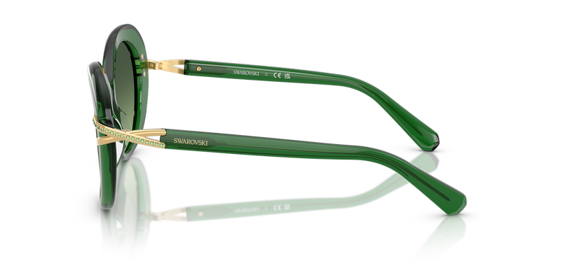 Swarovski SK6026 in Transparent Green / Green Gradient (10642A) - Alternate View