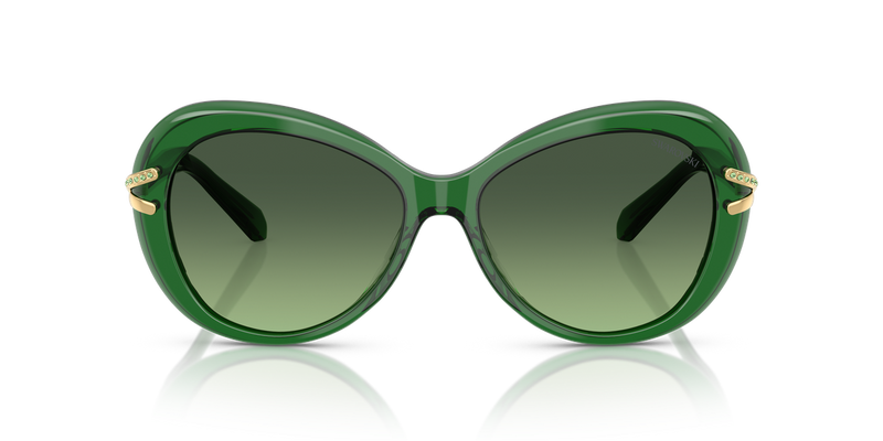 Swarovski SK6026 in Transparent Green / Green Gradient (10642A) - Alternate View