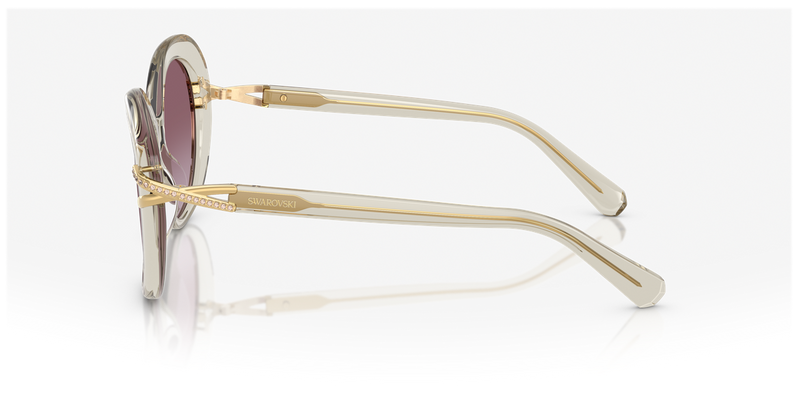 Swarovski SK6026 in Transparent Beige / Violet Gradient (30038H) - Alternate View