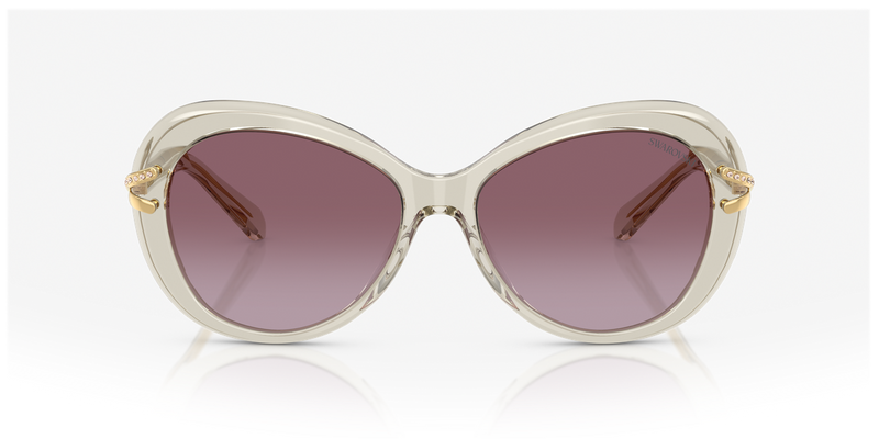 Swarovski SK6026 in Transparent Beige / Violet Gradient (30038H) - Alternate View