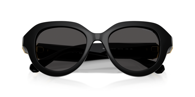 Swarovski SK6037 in Black / Dark Grey (100187) - Side View