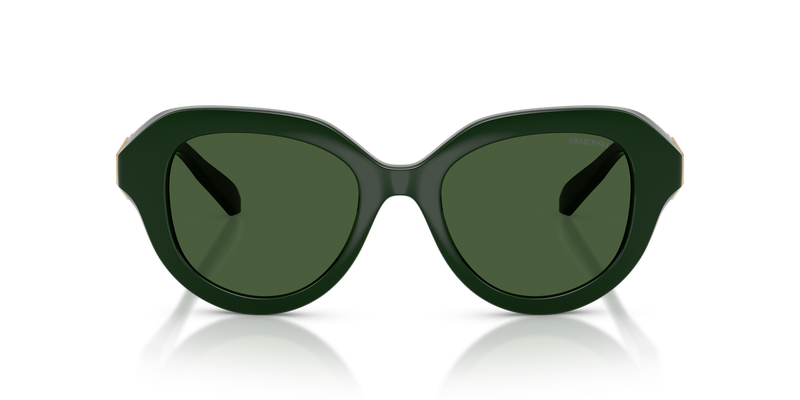 Swarovski SK6037 in Solid Green / Dark Green (102671) - Alternate View