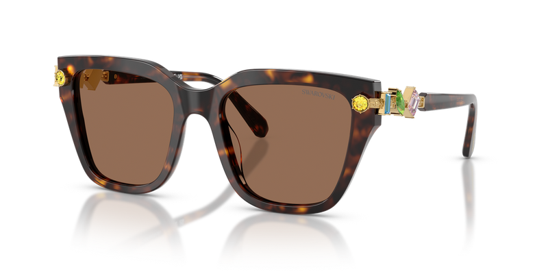 Swarovski SK6041F in Havana / Dark Brown (100273) - Alternate View