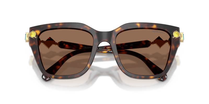 Swarovski SK6041F in Havana / Dark Brown (100273) - Alternate View