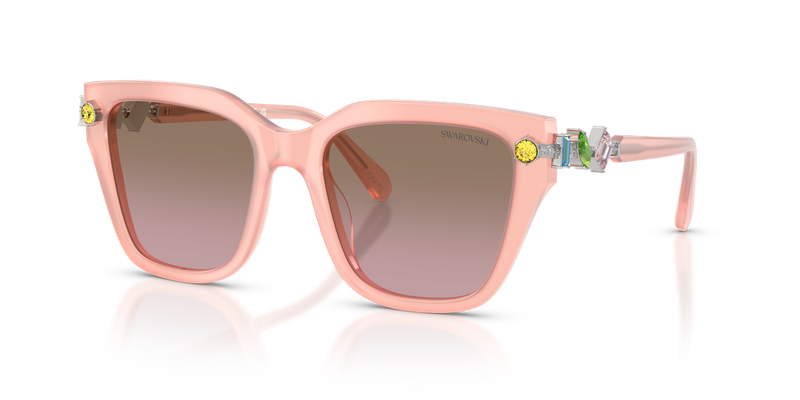 Swarovski SK6041F in Milky Pink / Dark Brown Dark Pink Grad (104114) - Alternate View