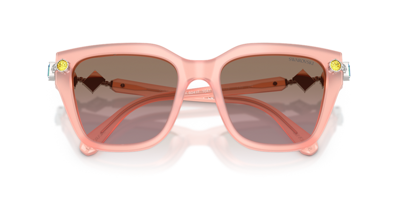 Swarovski SK6041F in Milky Pink / Dark Brown Dark Pink Grad (104114) - Alternate View