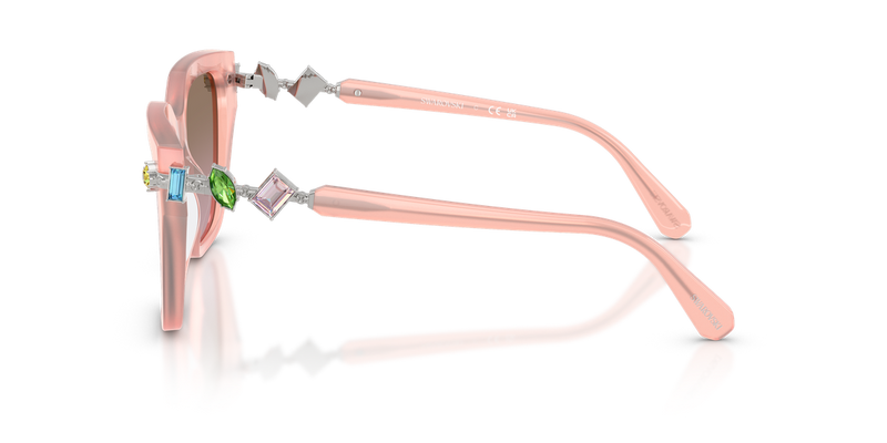 Swarovski SK6041F in Milky Pink / Dark Brown Dark Pink Grad (104114) - Alternate View