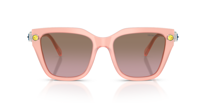 Swarovski SK6041F in Milky Pink / Dark Brown Dark Pink Grad (104114) - Alternate View