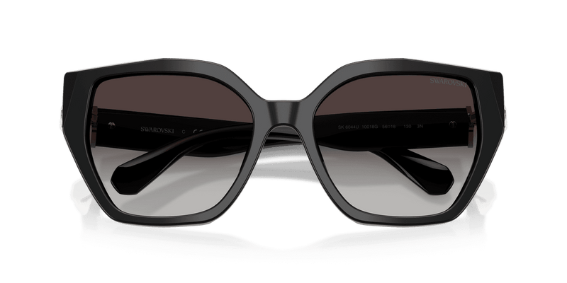 Swarovski SK6044U in Black / Gradient Grey (10018G) - Side View