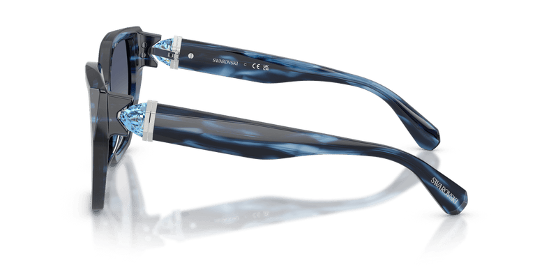 Swarovski SK6044U in Striped Blue / Gradient Blue (10904L) - Alternate View