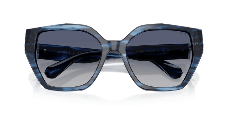 Swarovski SK6044U in Striped Blue / Gradient Blue (10904L) - Alternate View
