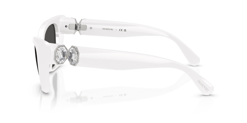 Swarovski SK6047 in White / Dark Grey (105087) - Alternate View
