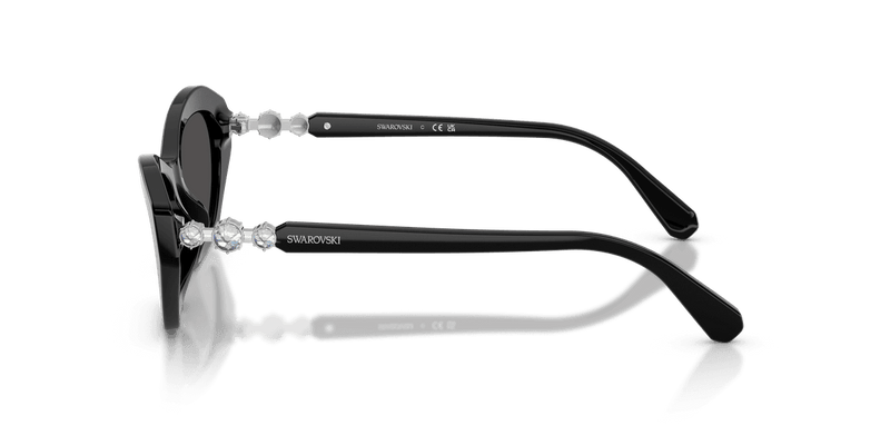 Swarovski SK6048F in Black / Dark Grey (103887) - Side View