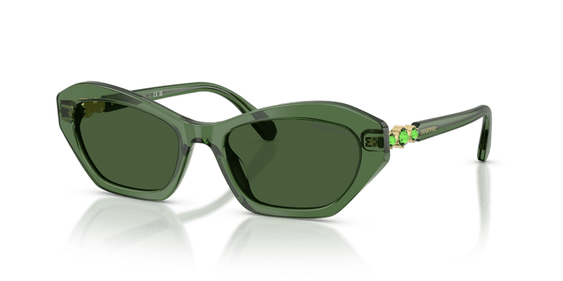 Swarovski SK6048F in Transaprent Green / Dark Green (108571) - Alternate View
