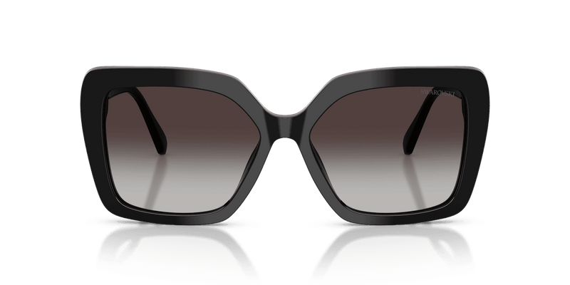 Swarovski SK6049F in Black / Gradient Grey (10018G) - Temple Detail