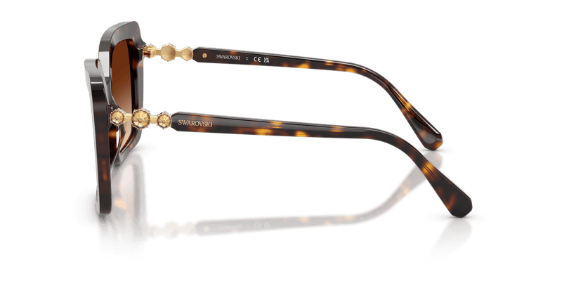 Swarovski SK6049F in Havana / Brown Gradient (100274) - Alternate View