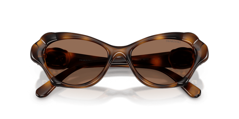 Swarovski SK6050 in Havana / Dark Brown (100273) - Side View