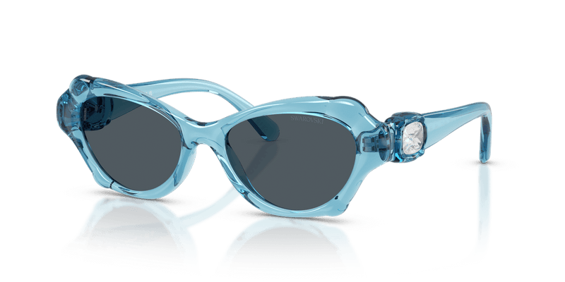 Swarovski SK6050 in Transparent Light Blue / Dark Grey (107887) - Alternate View