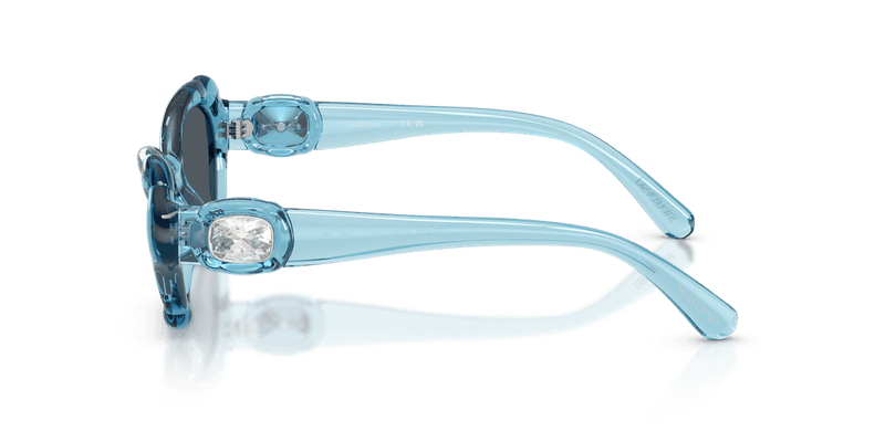 Swarovski SK6050 in Transparent Light Blue / Dark Grey (107887) - Alternate View
