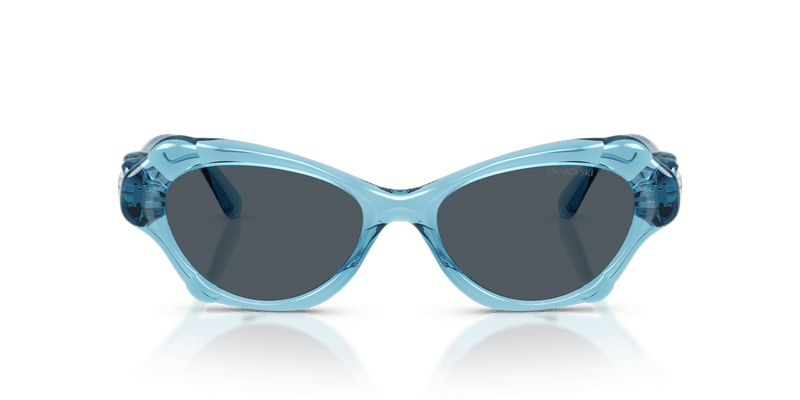 Swarovski SK6050 in Transparent Light Blue / Dark Grey (107887) - Alternate View