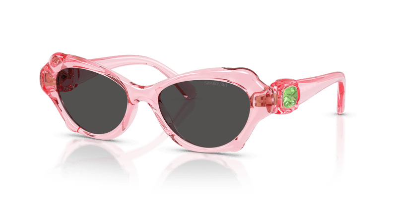 Swarovski SK6050 in Transparent Pink / Dark Grey (108887) - Alternate View