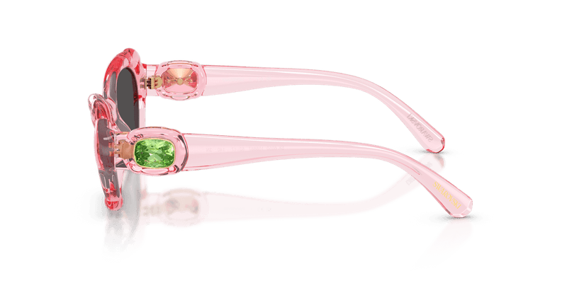 Swarovski SK6050 in Transparent Pink / Dark Grey (108887) - Alternate View