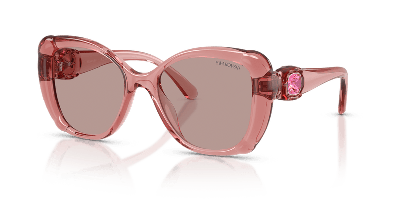 Swarovski SK6051U in Transparent Pink / Light Purple Brown (30017N) - Alternate View