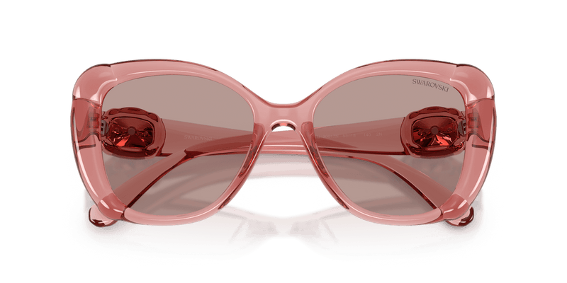 Swarovski SK6051U in Transparent Pink / Light Purple Brown (30017N) - Alternate View